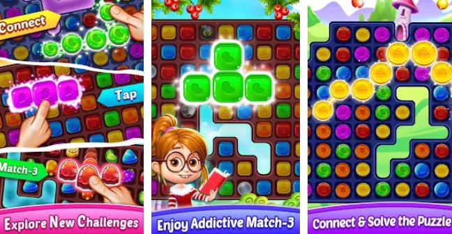 Gameplay screenshot from crazy story free match 3 puzzle games for Android