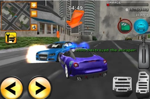 Gameplay screenshot from crime city real police driver for Android