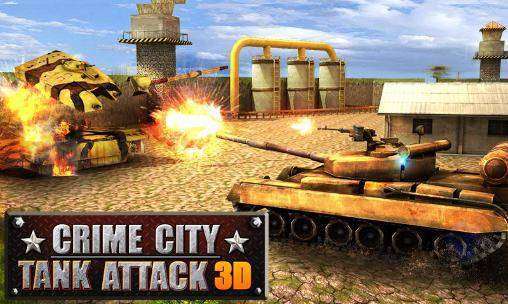ciudad delito ataque de tanques 3d