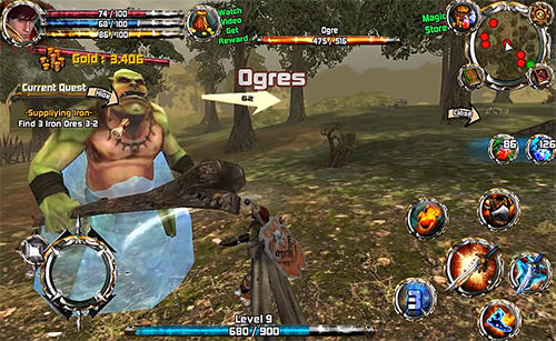 Gameplay screenshot from Kingdom Quest: Crimson Warden for Android
