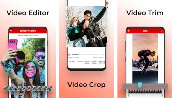 crop and trim video editor vvideo crop cut  and trim APK Android