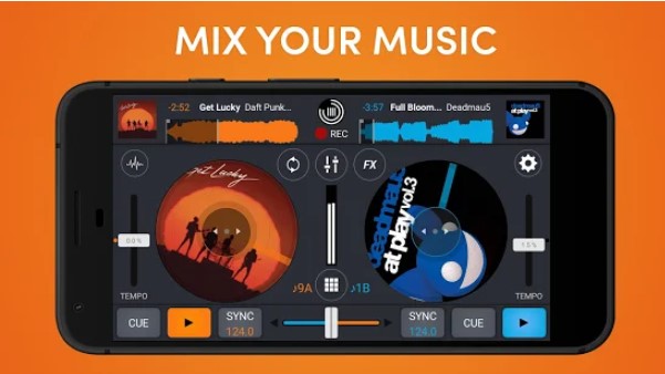 Gameplay screenshot from cross dj pro mix your music for Android