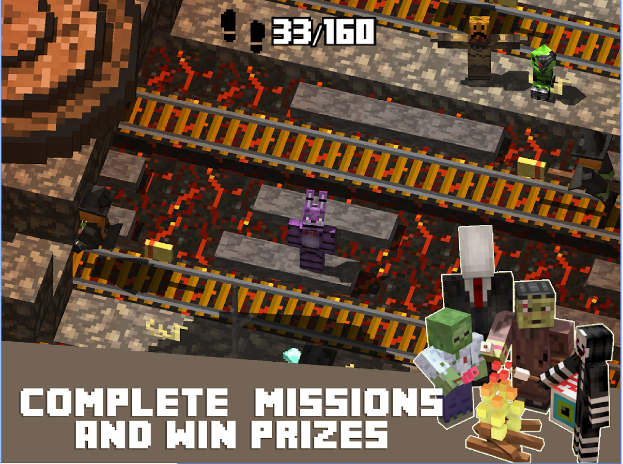 Gameplay screenshot from crossy creeper heroe of clans for Android