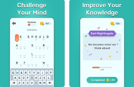 Gameplay screenshot from cryptogram master for Android