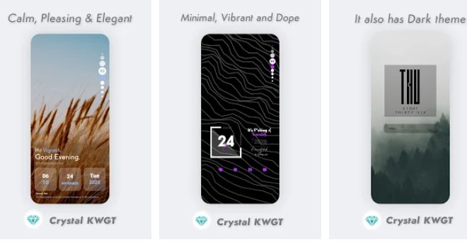 crystal kwgt MOD APK Android