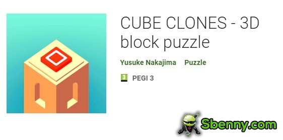 kubus klonen 3d blok puzzel