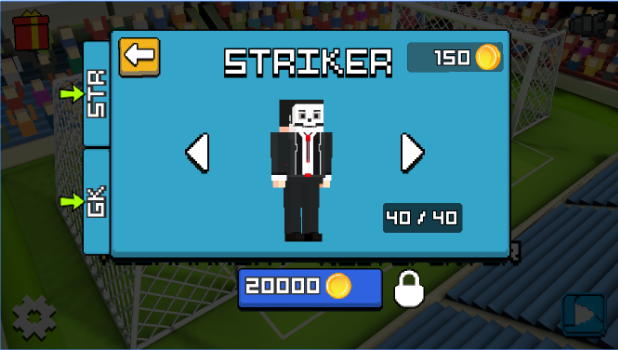 Gameplay screenshot from cubic soccer 3d for Android