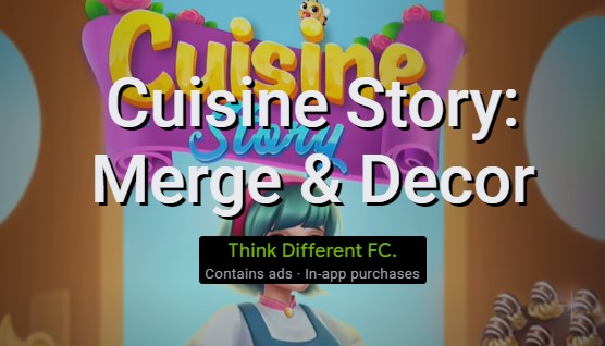 cuisine story merge and decor