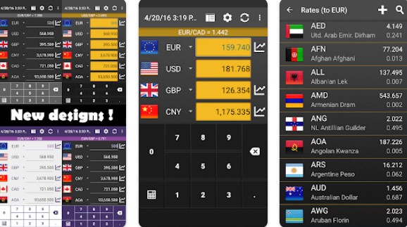 Gameplay screenshot from currency converter plus for Android