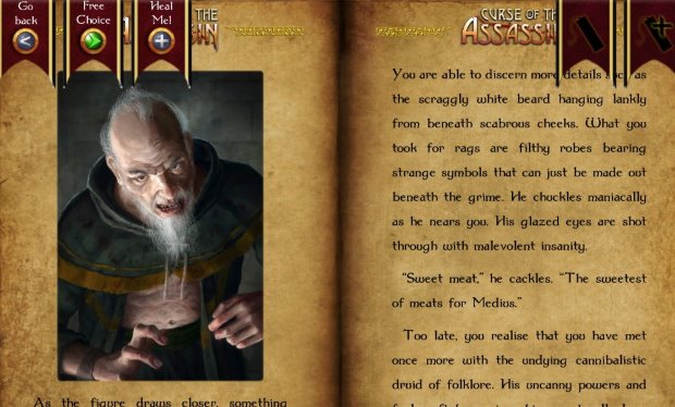 Gameplay screenshot from curse of the assassin for Android