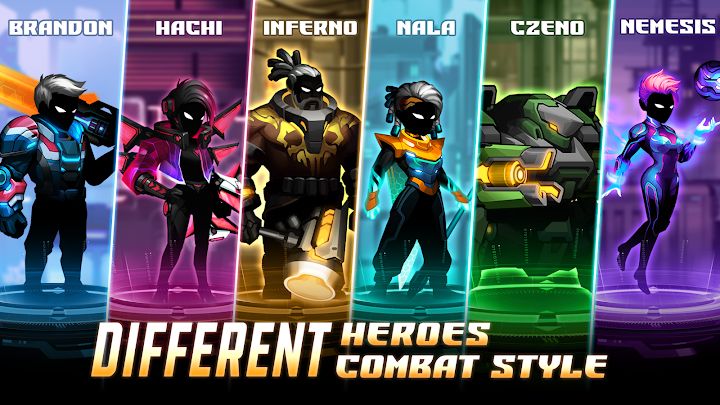 Gameplay screenshot from Cyber Fighter: Offline Fantasy for Android