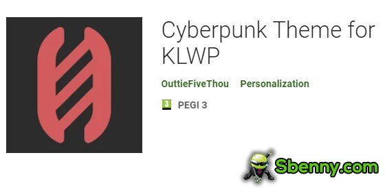 thème cyberpunk pour klwp