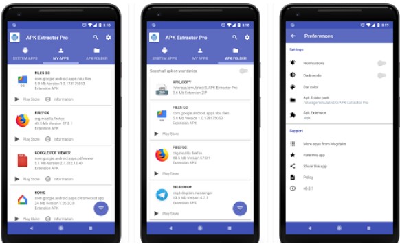 Gameplay screenshot from apk extractor pro for Android