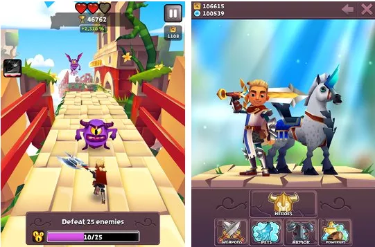 Gameplay screenshot from Blades of Brim for Android