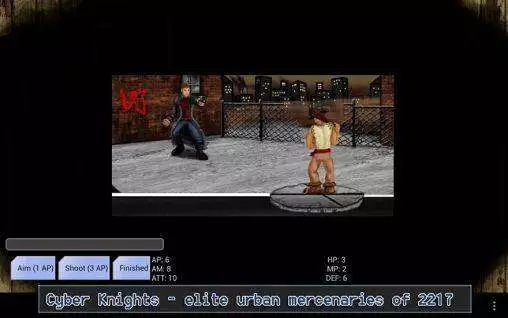 Gameplay screenshot from Cyber Knights RPG Elite for Android