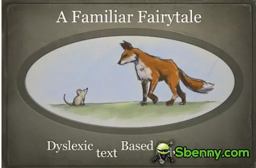 a familiar fairytale dyslexic text based adventure