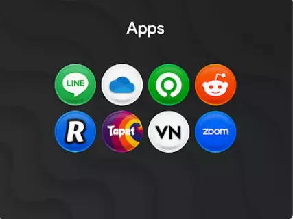 Gameplay screenshot from agate icon pack for Android