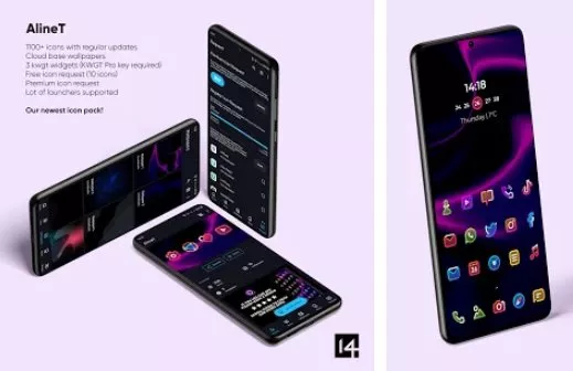 Gameplay screenshot from alin t icon pack linear icons for Android