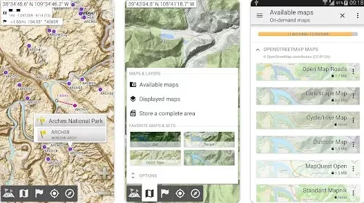 Gameplay screenshot from all in one offline maps for Android