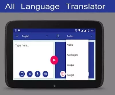 Gameplay screenshot from all language translator free for Android