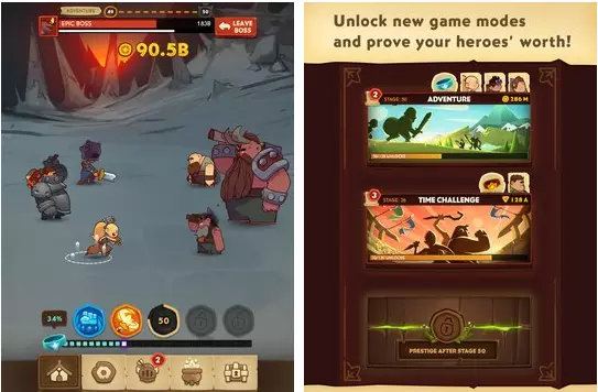 Gameplay screenshot from almost a hero for Android