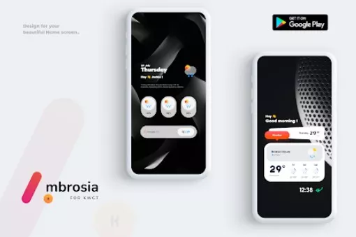 Gameplay screenshot from ambrosia for kwgt for Android