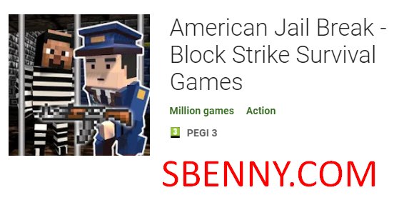  American Jail Break - Block Strike Survival Games