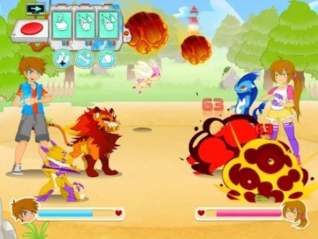 Gameplay screenshot from animalon epic monsters battle for Android