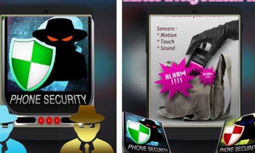 Gameplay screenshot from antitheft Alarm phone security for Android