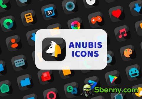 anubis black icon pack