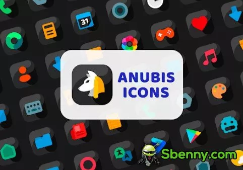 anubis black icon pack