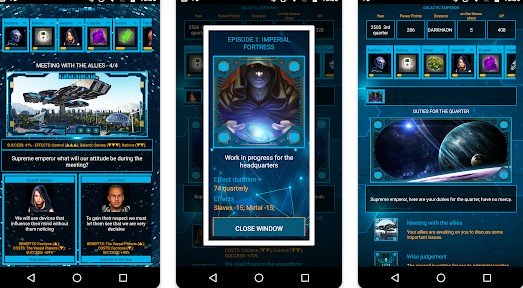 Gameplay screenshot from sbenny.com aod galactic war command 4x for Android