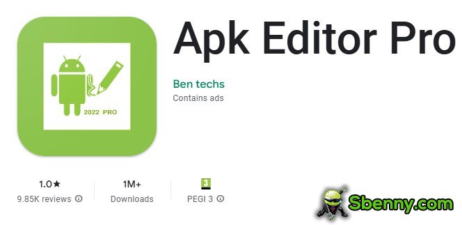  Apk Editor Pro