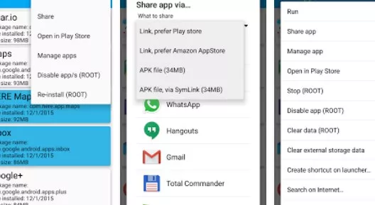 Gameplay screenshot from app manager for Android