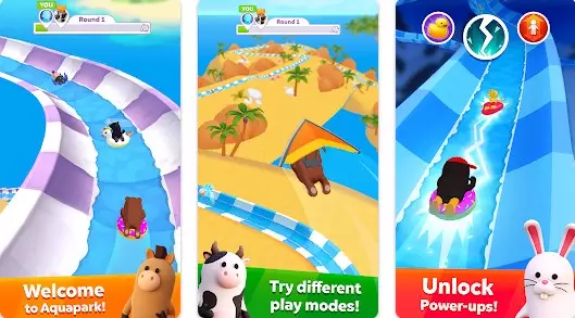 Gameplay screenshot from aquapark io for Android
