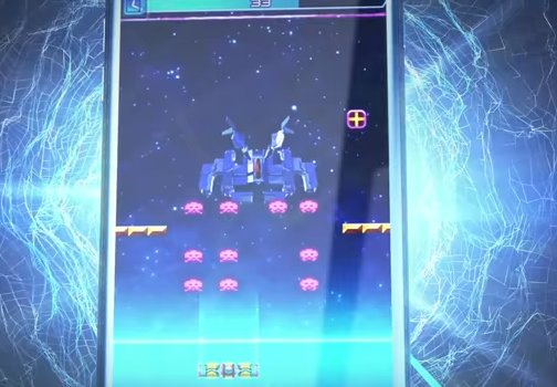 Gameplay screenshot from arkanoid vs space invaders for Android
