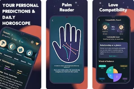 Gameplay screenshot from astrosoul astro palm reader for Android