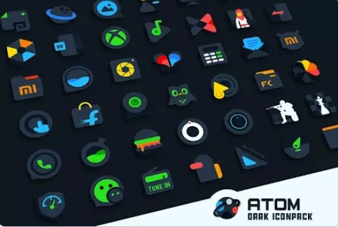 Gameplay screenshot from atom iconpack for Android