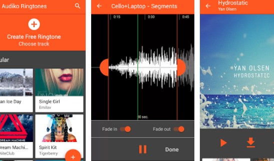 Gameplay screenshot from audiko ringtones for Android