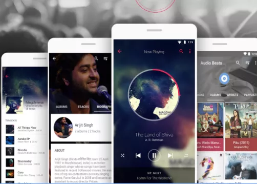 Gameplay screenshot from audio beats top music player media and mp3 player for Android