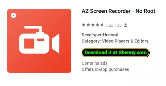 az screen recorder no root