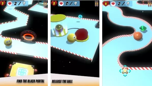 Gameplay screenshot from ball balance 3d pro for Android