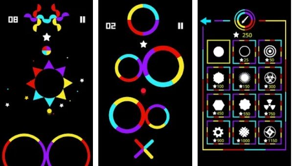 Gameplay screenshot from ball jump switch the colors for Android