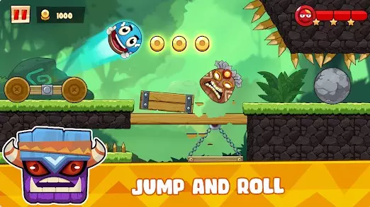 Gameplay screenshot from ball s journey 6 red bounce for Android