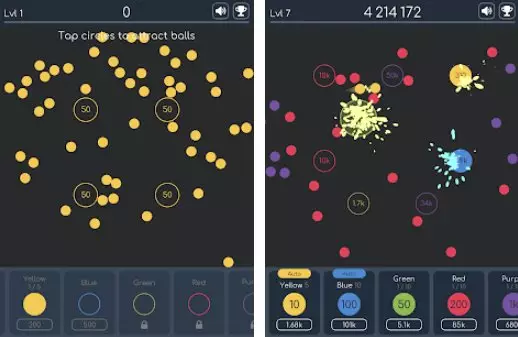 Gameplay screenshot from balls control for Android