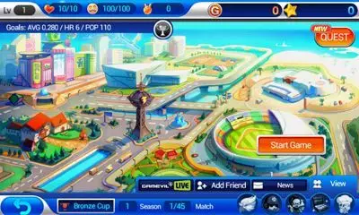 Gameplay screenshot from Baseball Superstars® 2013 for Android