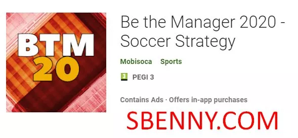  Be the Manager 2020 - Soccer Strategy