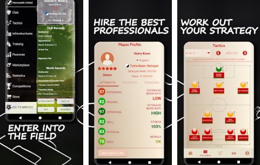 Gameplay screenshot from be the manager 2021 for Android