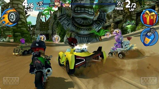 Gameplay screenshot from beach buggy racing 2 for Android