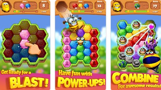 Gameplay screenshot from bee brilliant blast for Android